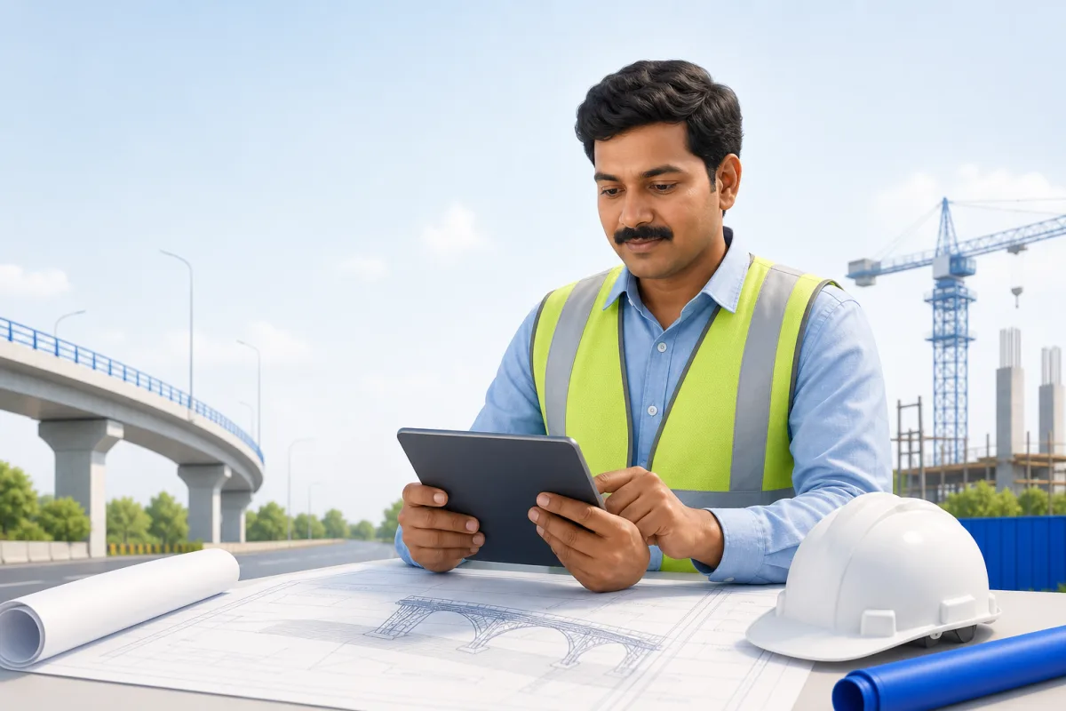 Contractor checking local government tenders